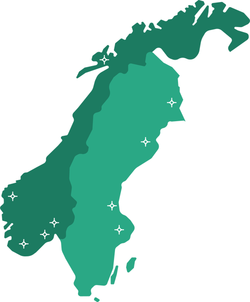 Kart kontorer norge og sverige