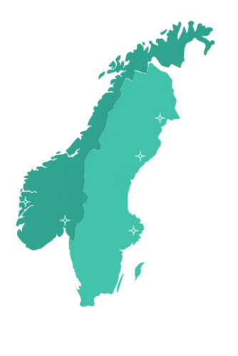 Nytt kart Norge og Sverige 2
